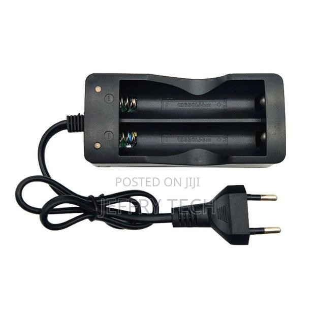 18650 US/EU Plug Double Slots Charger Adapter With LED Indic