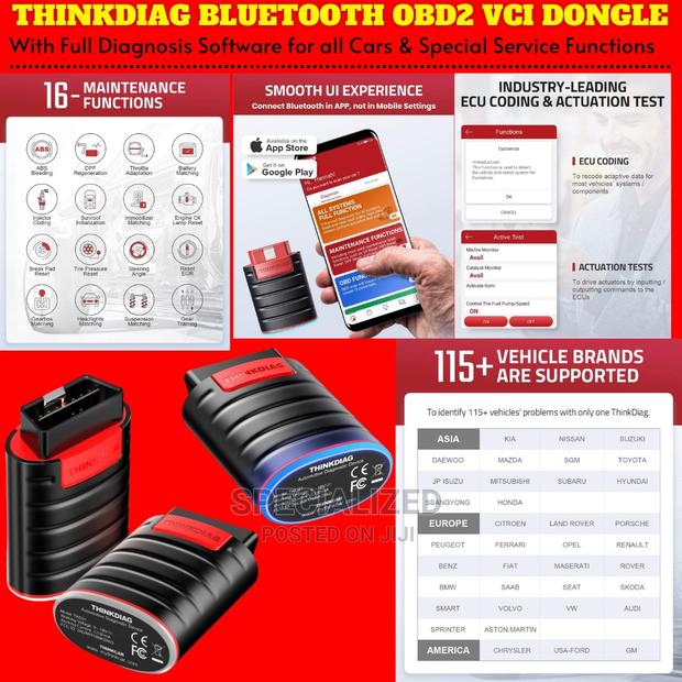 Thinkdiag Full Obd2 Bluetooth All Cars Diagnosis Dongle