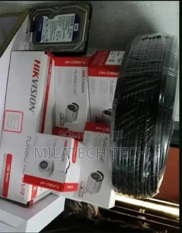 4 Dome or Bullet Channel CCTV Cameras Complete Kit