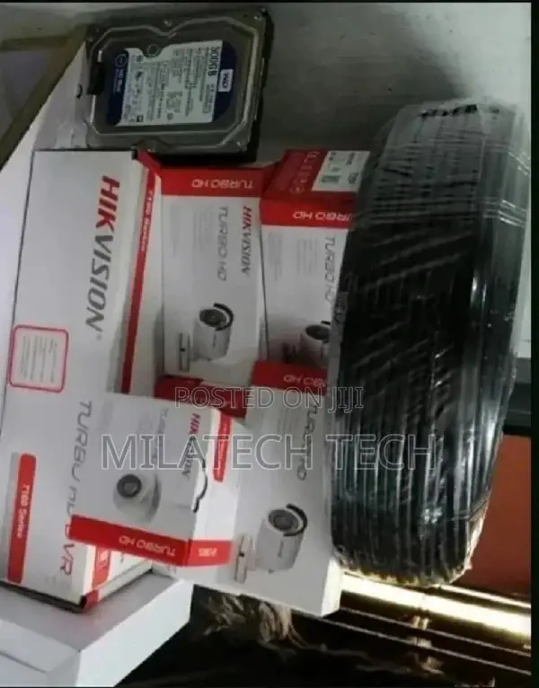 4 Dome or Bullet Channel CCTV Cameras Complete Kit