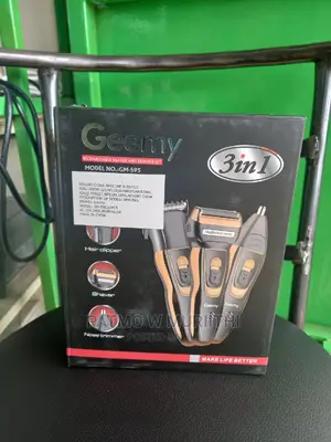 Geemy Rechargeable Hair Shaving Machine, Shaver- 3 in 1
