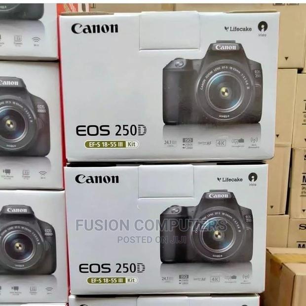 Canon Eos 250d DSLR Camera With Efs 18-55 Dc Iii Lens Kit