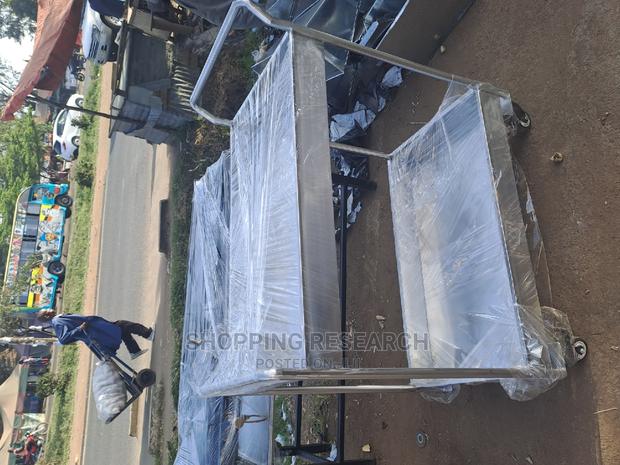 Serving Food Trolley Stainless Steel Deep Shelving - thumbnail 4