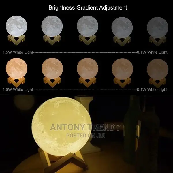 4D Magical Moon LED Lights Moonlight Desk Lamp USB.
