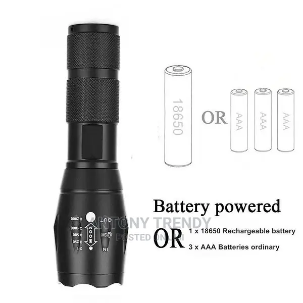XML T6 Battery Outdoor Camping Bright Led Light.
