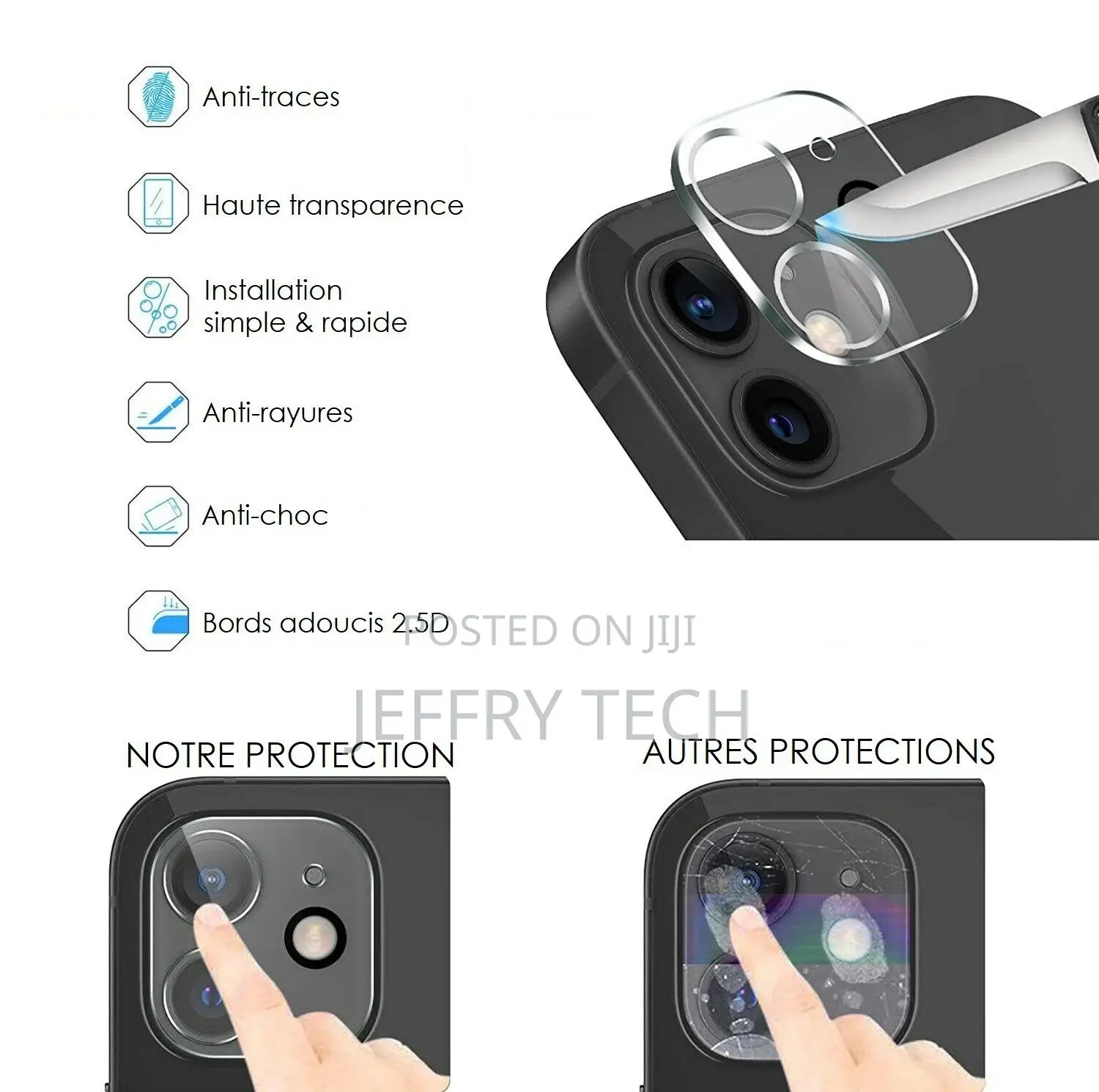 Tempered Glass Rear Lens Protection Camera iPhone 13 Pro Max