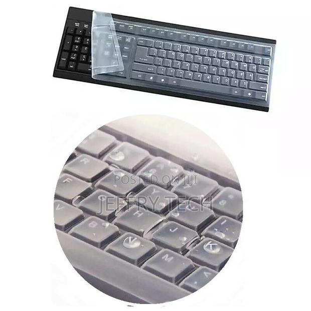 Silicone Protective Pad 15 X 34cm Protects Keyboard Desktop - main view