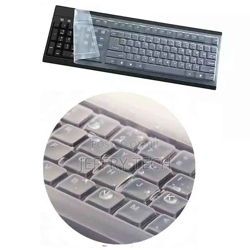 Silicone Protective Pad 15 X 34cm Protects Keyboard Desktop