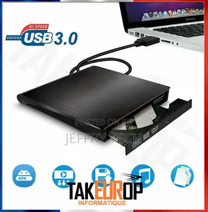 External Reader Burner Cd/Dvd Rw Usb 3.0 Usb Laptop Desk C