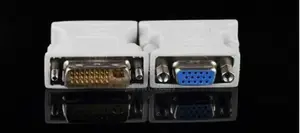 Dvi DVI-I Male 24+5 Pin to Vga Female Video Converter Adapte