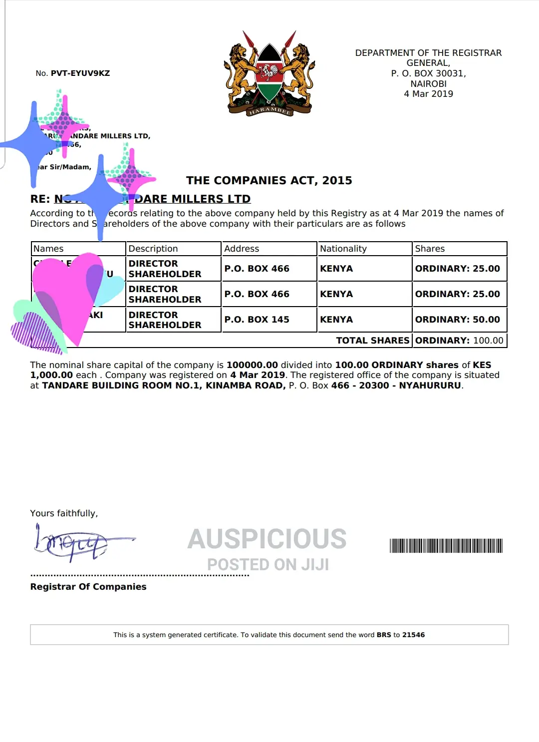 Company Registration Services, Business Registration, Agpo
