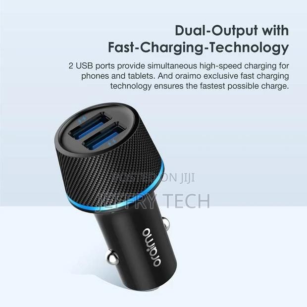 Oraimo Highway Dual USB Fast Charging Car Charger