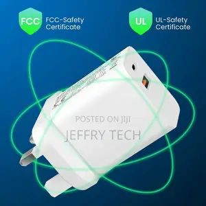 USB-C Q3 Fast PD Charging / USB-C UK Plug for Apple iPhone 1