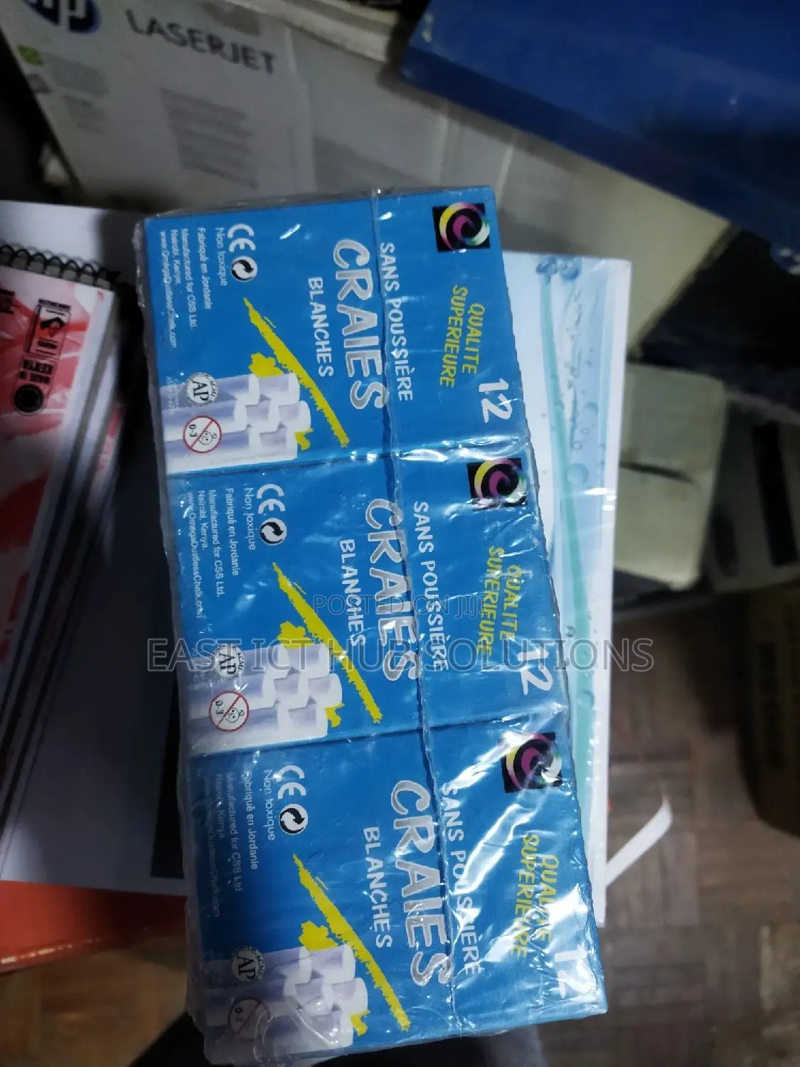 Dustless Chalk Per Gloss 12pcs