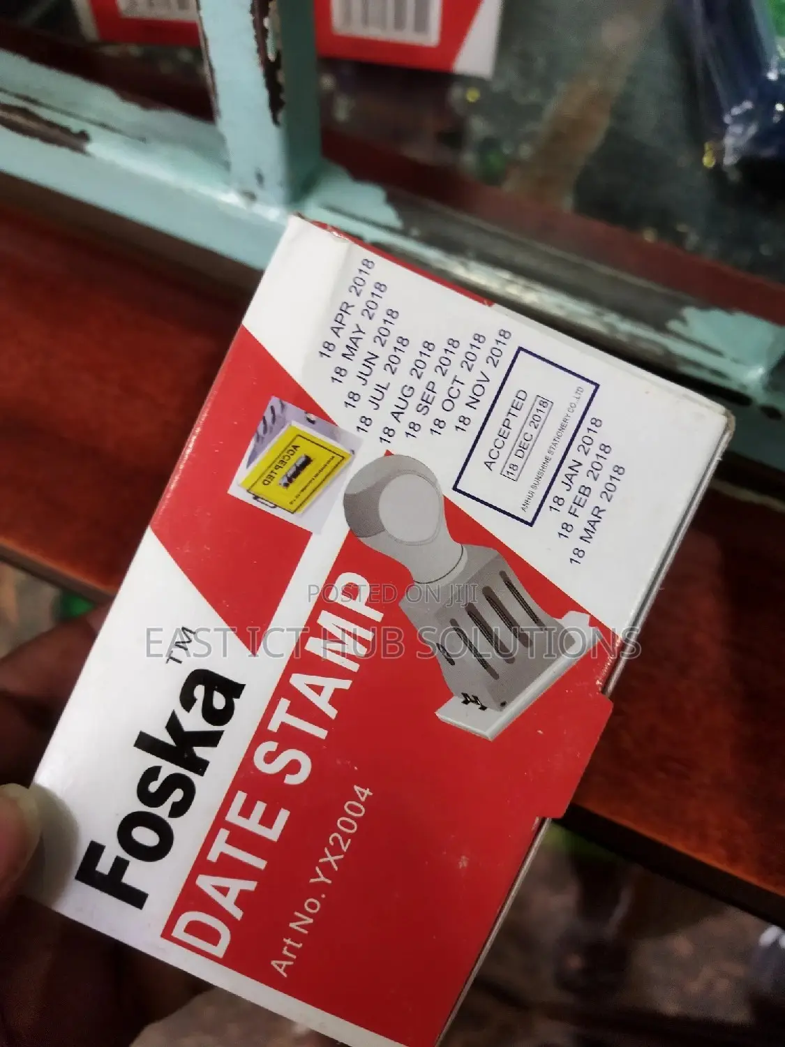 Foska High Quality 4mm Customized Date Rolling Rubber Stamp