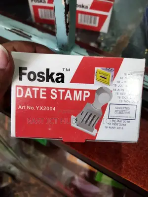 Foska High Quality 4mm Customized Date Rolling Rubber Stamp