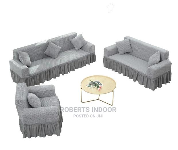7 Sitter Light Hrey Turkish Sofa Cover