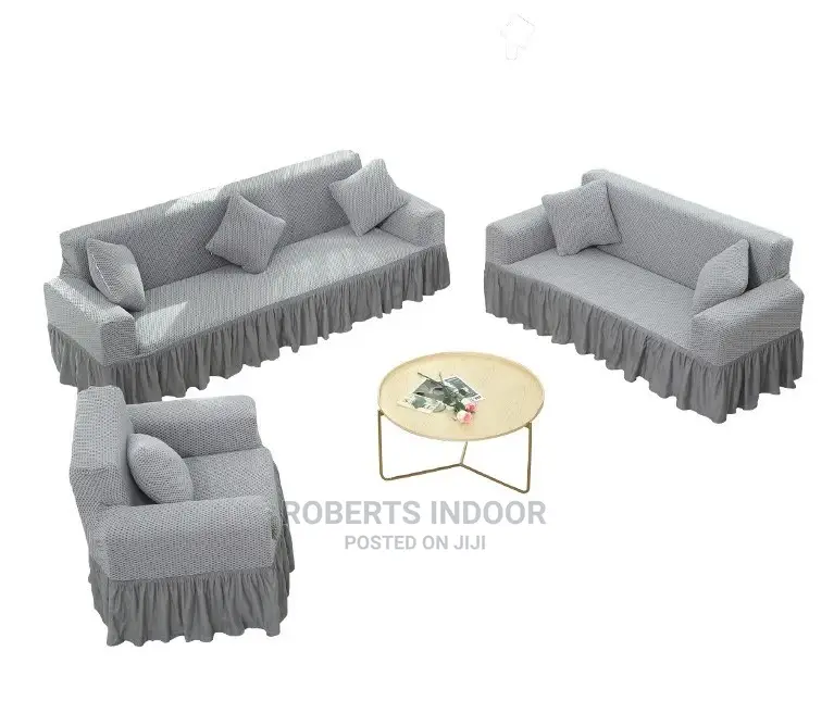 7 Sitter Light Hrey Turkish Sofa Cover