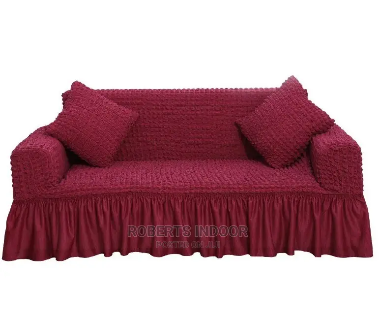 Maroon Turkish Elastic Sofa Cover