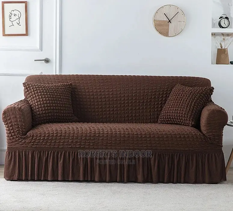 Brown Turkish Elastic Sofa Cover