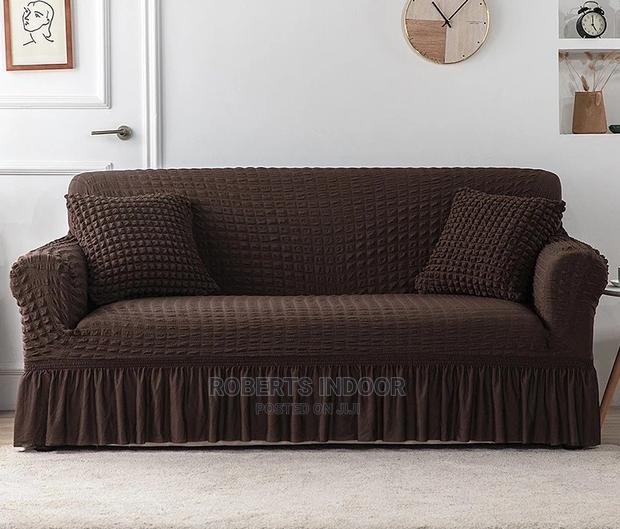 Brown Turkish Elastic Sofa Cover - main view