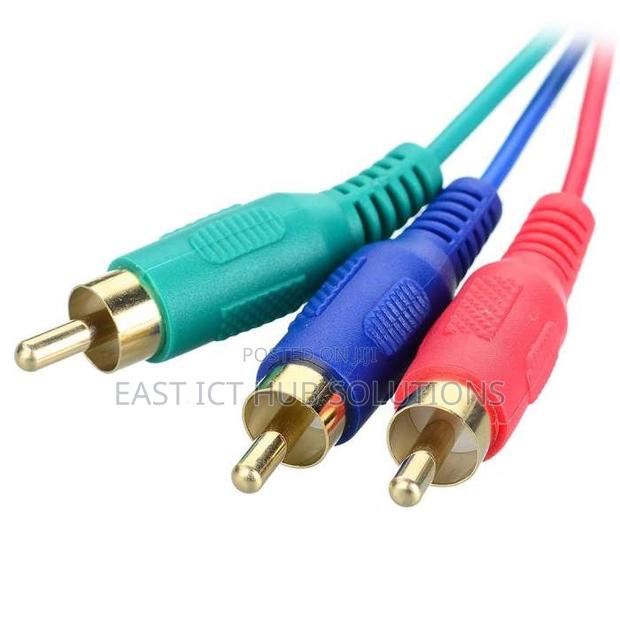 Hdmi To 3 Rca Hdmi Av Hd Cable For Computer Tv Stb - Black - thumbnail 3