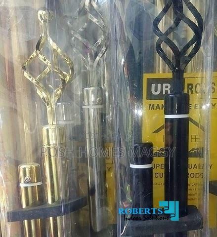 2m Single Extendable Curtain Rods - main view