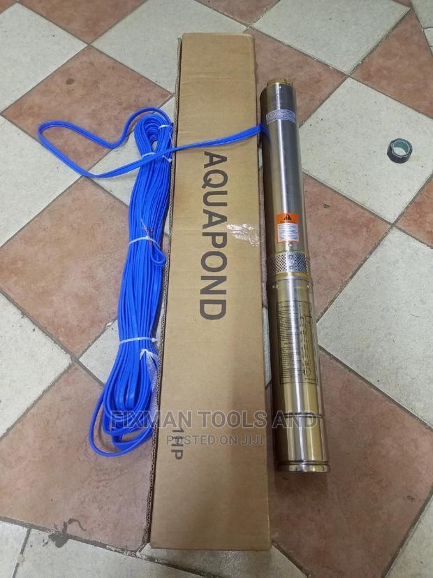 Efficient Aquapond Submersible Pump, 1 HP , 93 M H , 80 L/M