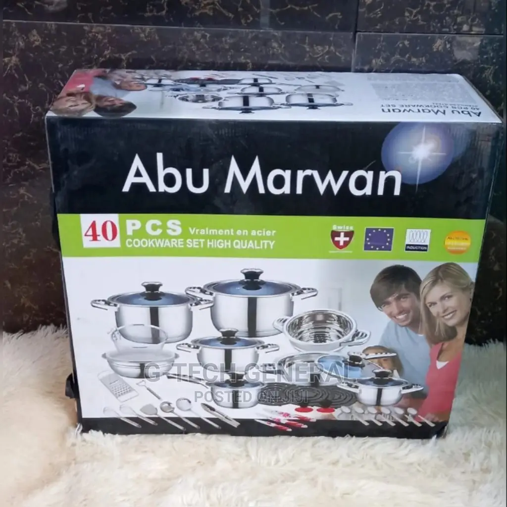 Marwa German Life 40pcs Stainless Cookware Set
