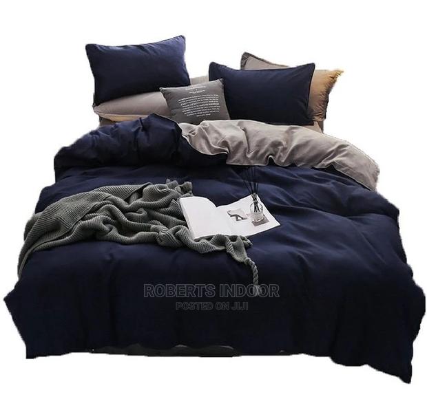 Navy Blue Elegant Duvet Cover