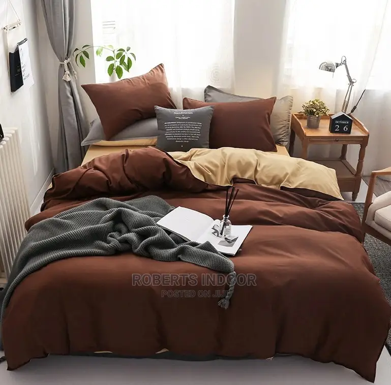 Brown 6*6 Duvet Cover