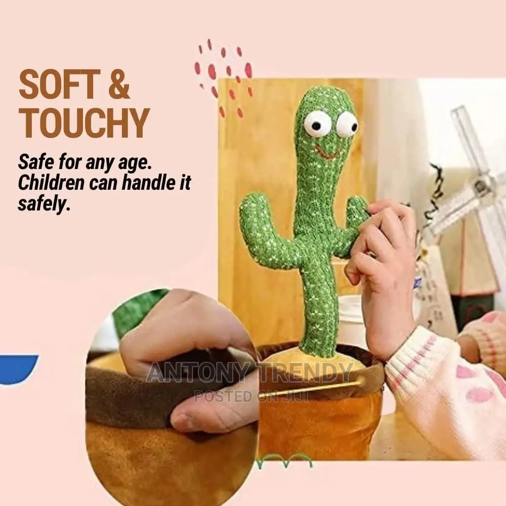 Cactus With Colorful Glowing For Home Decor Children.