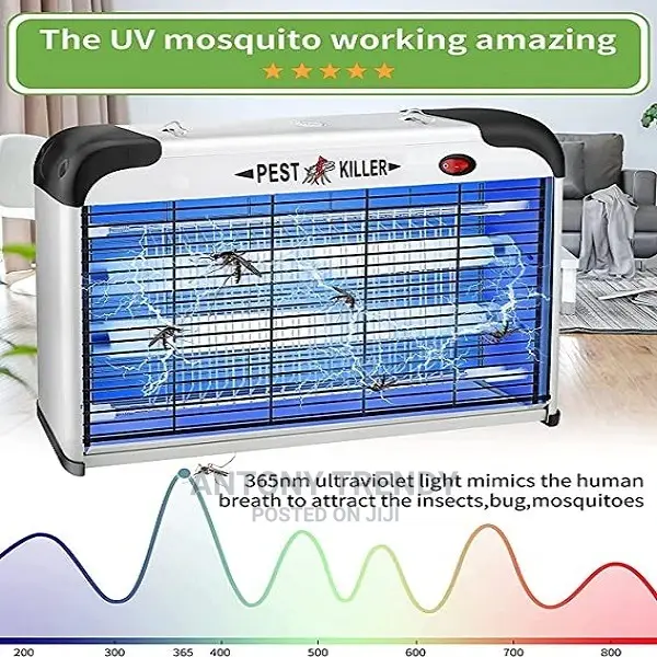40W Mosquito Zapper Outdoor Solar Outlet Waterproof.