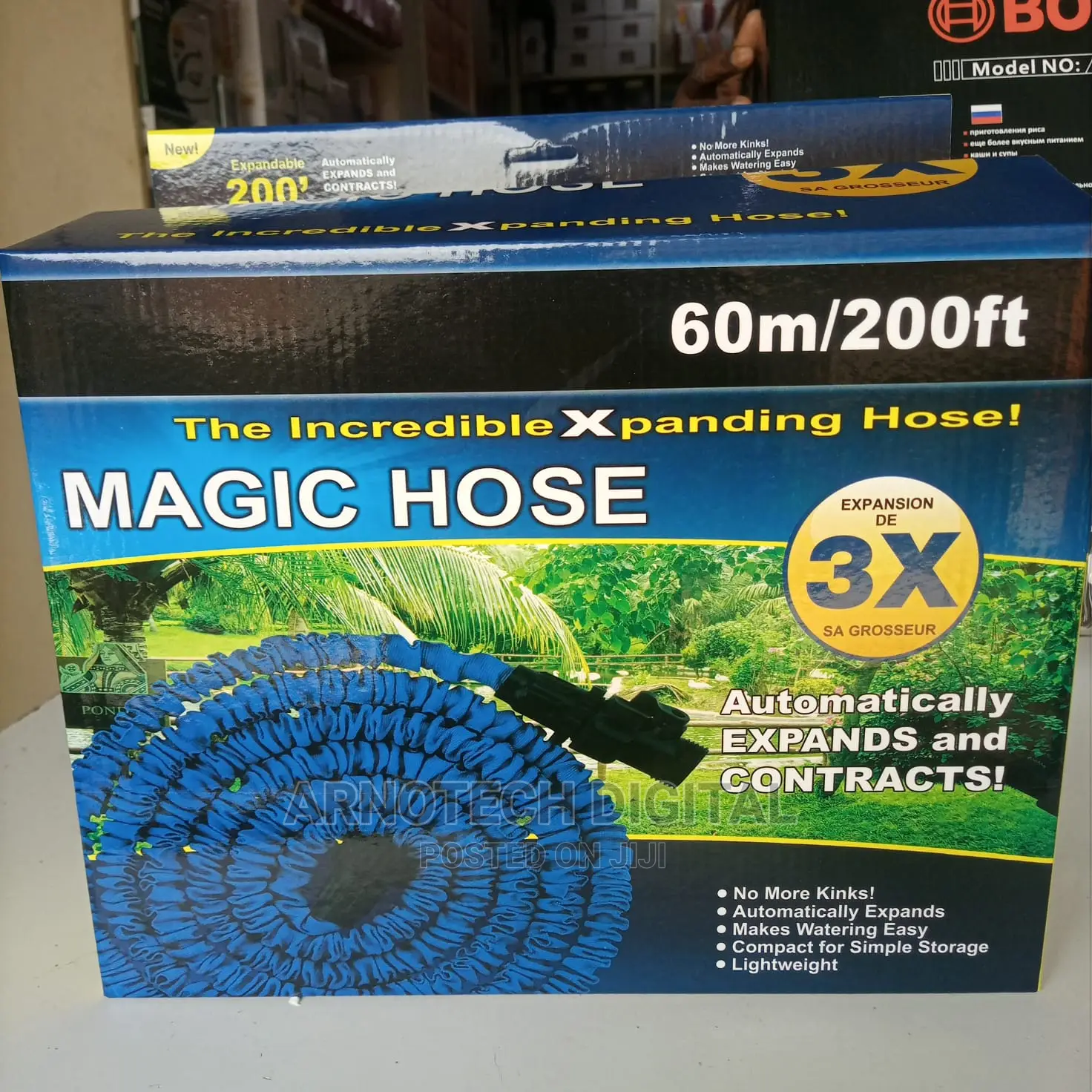 60m/200ft Expandable Magic Hose Pipe+ Water Gun