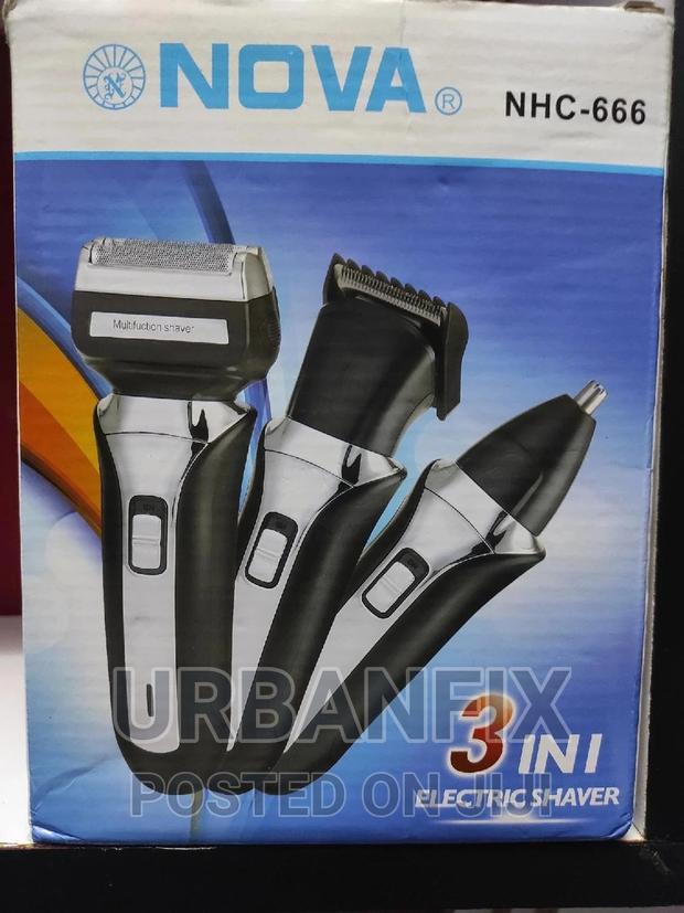Nova 3 in 1 Electric Shaver With Hair Clipper and Trimmer