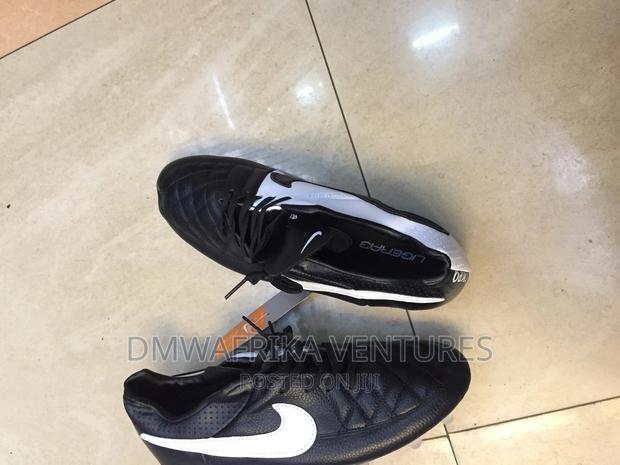 Black White Tiempo Nike Boots - thumbnail 2