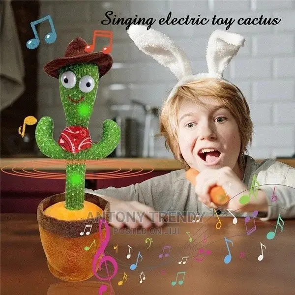 Talking Cactus Toy It Repeats What You Say Plush Toys LED. in Nairobi