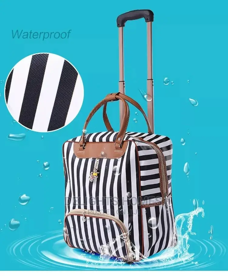 Black and White Trolley Bag