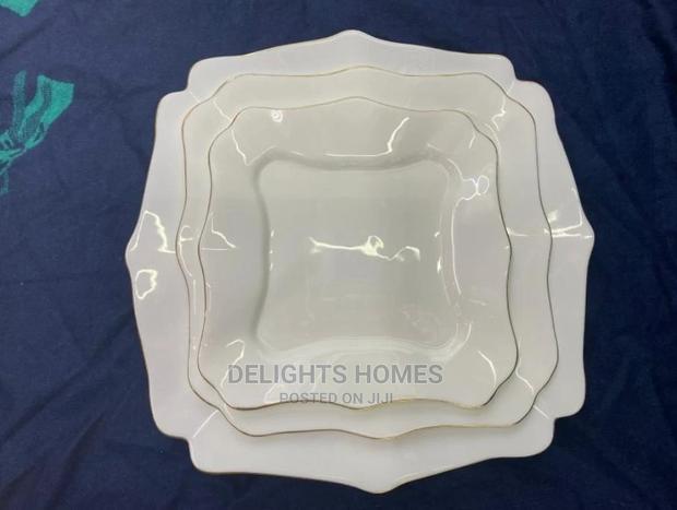 26pc Bestway Opal Dinner Set With Gold Rim - thumbnail 4