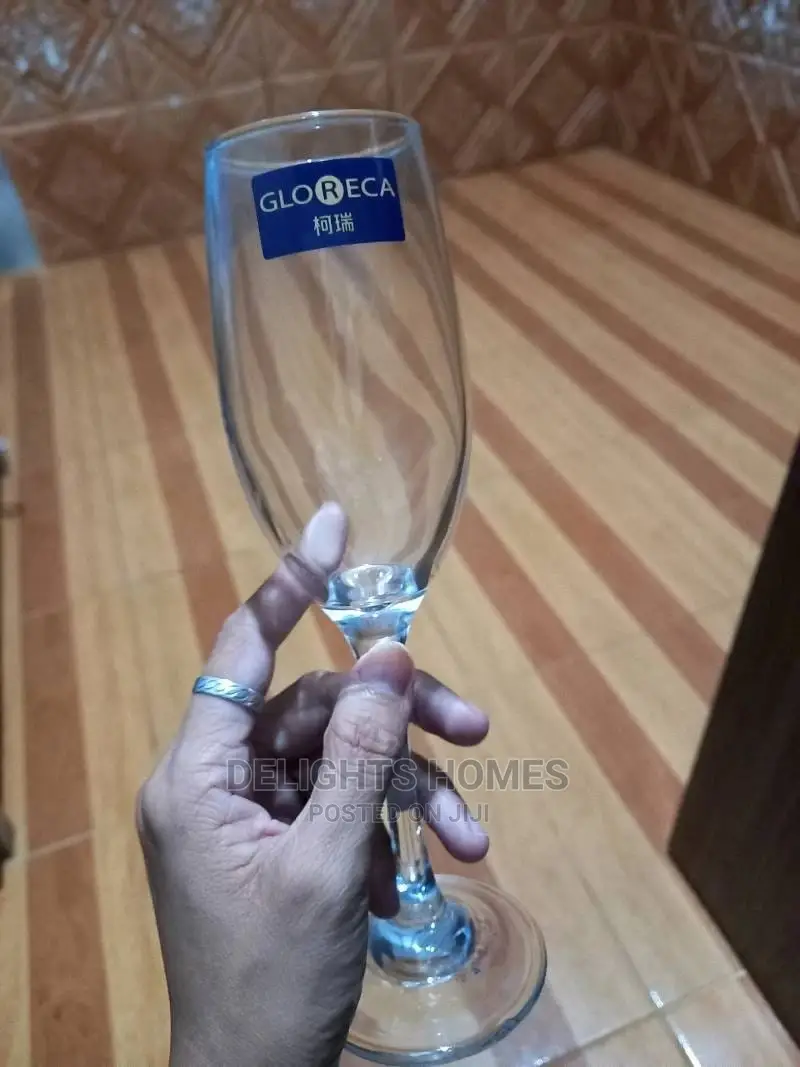 180ml Deli GLORECA Unleaded Champagne Wine Glasses