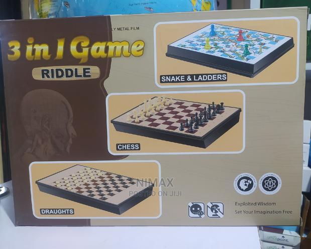Draugh/ Chess / Snake Ladder 3in 1 - thumbnail 2
