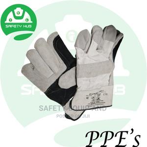 Short Leather Gloves/Cow Split - thumbnail 2