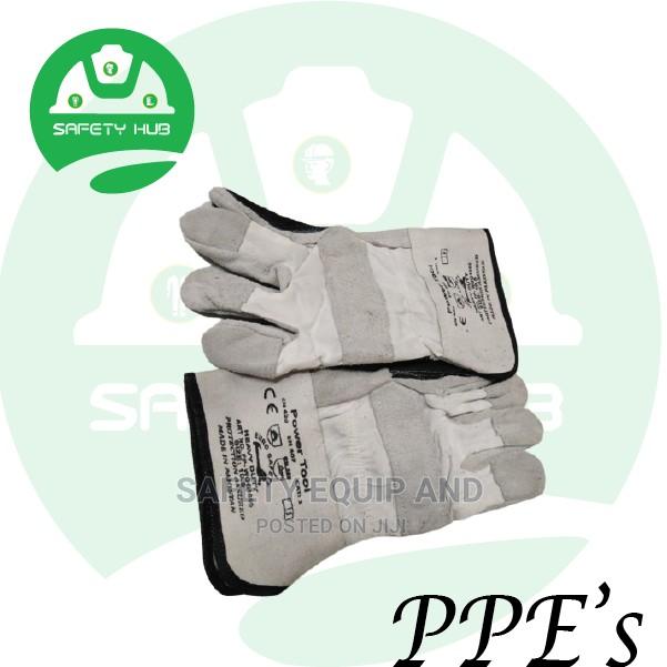 Short Leather Gloves/Cow Split - thumbnail 3