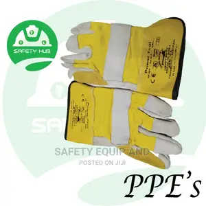 Leather Gloves/Rubberized