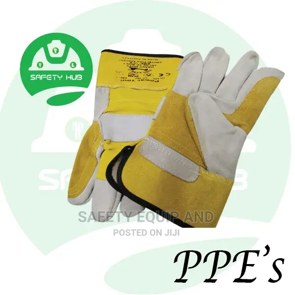 Leather Gloves/Rubberized