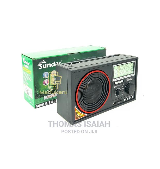 Sundar Sd029 Rechargeable and Battery Radio USB Mp3 Fm Am Sw