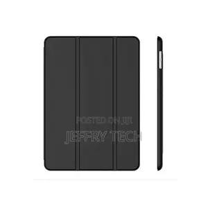 Quality iPad Pro 12.9 2020 Black Leather Smart Case- Black