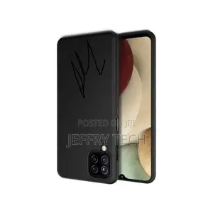 Silicone Back Case for Samsung Galaxy A12-Black