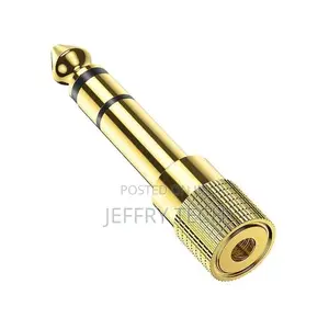 6.3 Mm Stereo Plug to 3.5 Mm Headphone Jack Adaptor Jack