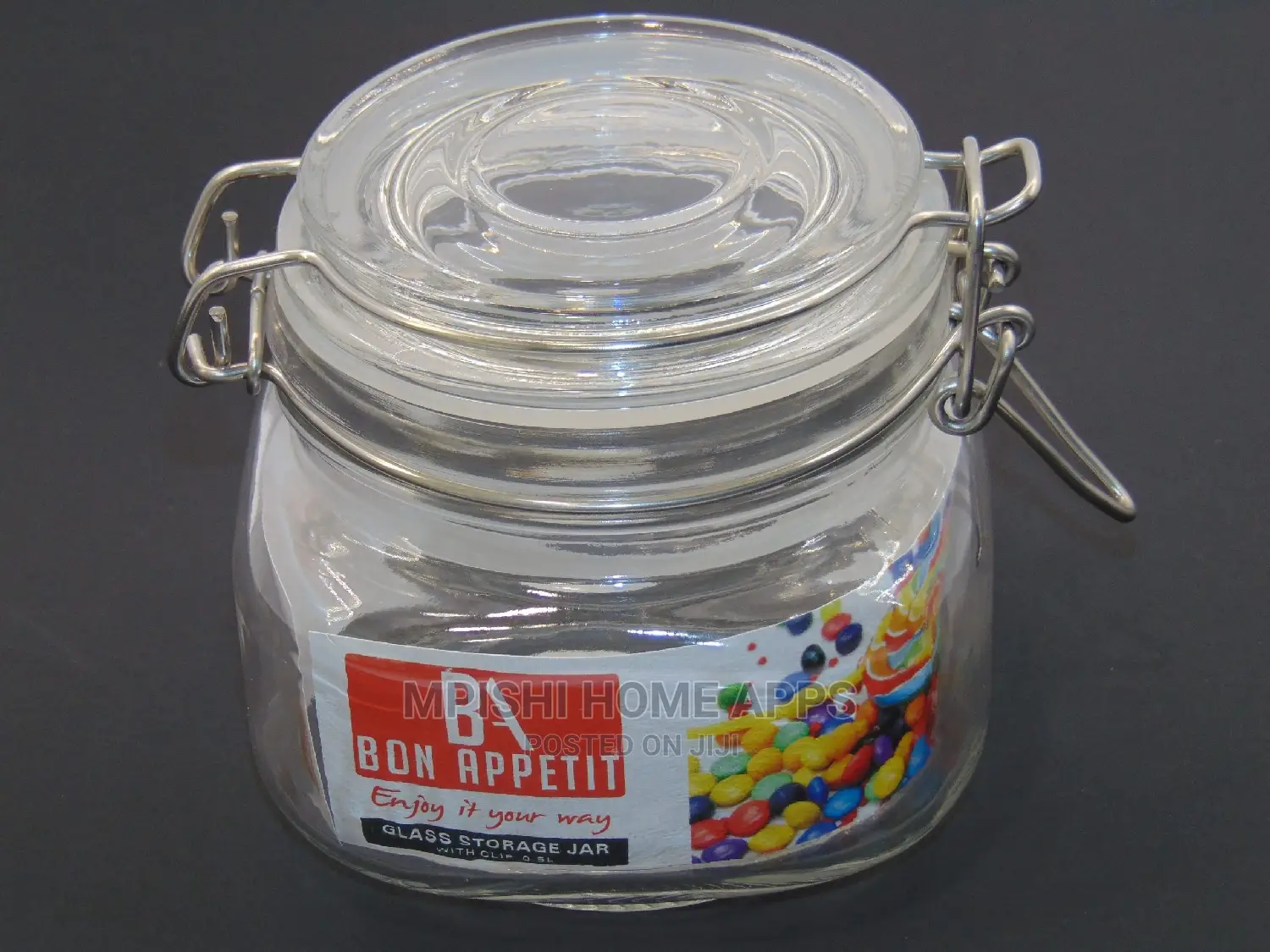 Glass Clip Jar